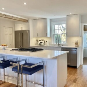 Shaker Cabinets in Radiant White Paint by Classic Renovations
