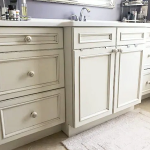 Windace in Oyster with Coffee Glaze Custom Vanity