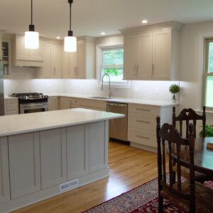 Durasupreme Custom Kitchen - Top Knobs Kinney Satin Nickel Hardware