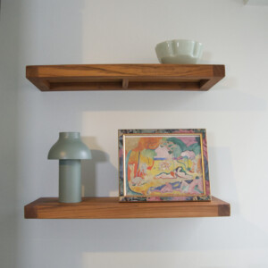 Mahogany Floating Shelves