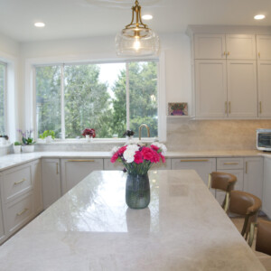 Taj Mahal Quartzite Countertop & Backsplash