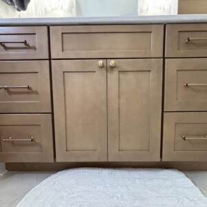 Griffith Knobs and Pulls in Warm Brass