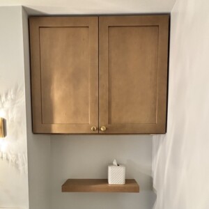 Fabuwood Galaxy Timber Cabinet with Matching Floating Shelf